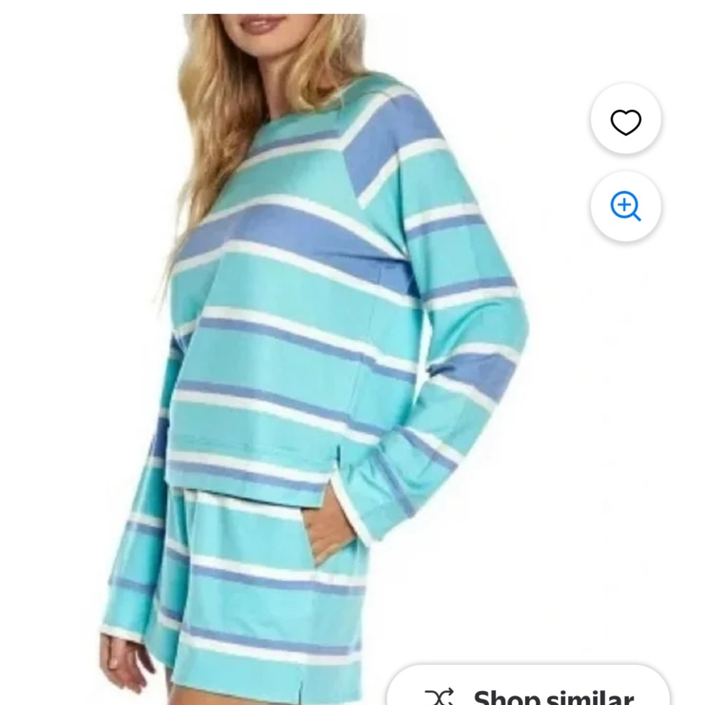 Wildfox super soft sweatshirt and short set